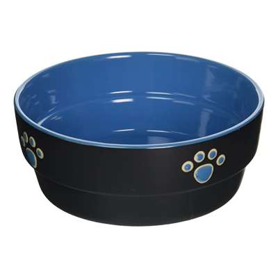 paw design custom color large cat dog feeder custom ceramic pet bowl