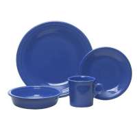 4pcs High Quality blue Glazed tableware japanese style ceramic dinnerware