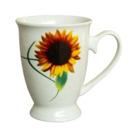 11oz great home decor ceramic sunflower butterfly mug