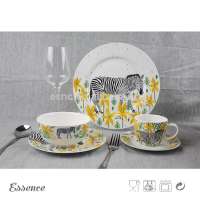 New bone china home goods luxury dinner set dinnerware