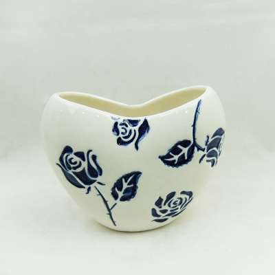 wholesale cheap chinese ceramic blue and white flower pot