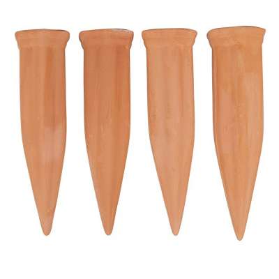 set of 4pcs Amazing for Vacation Plant Waterin Plant Watering Spikes Water Plants Ceramic Plant Waterer